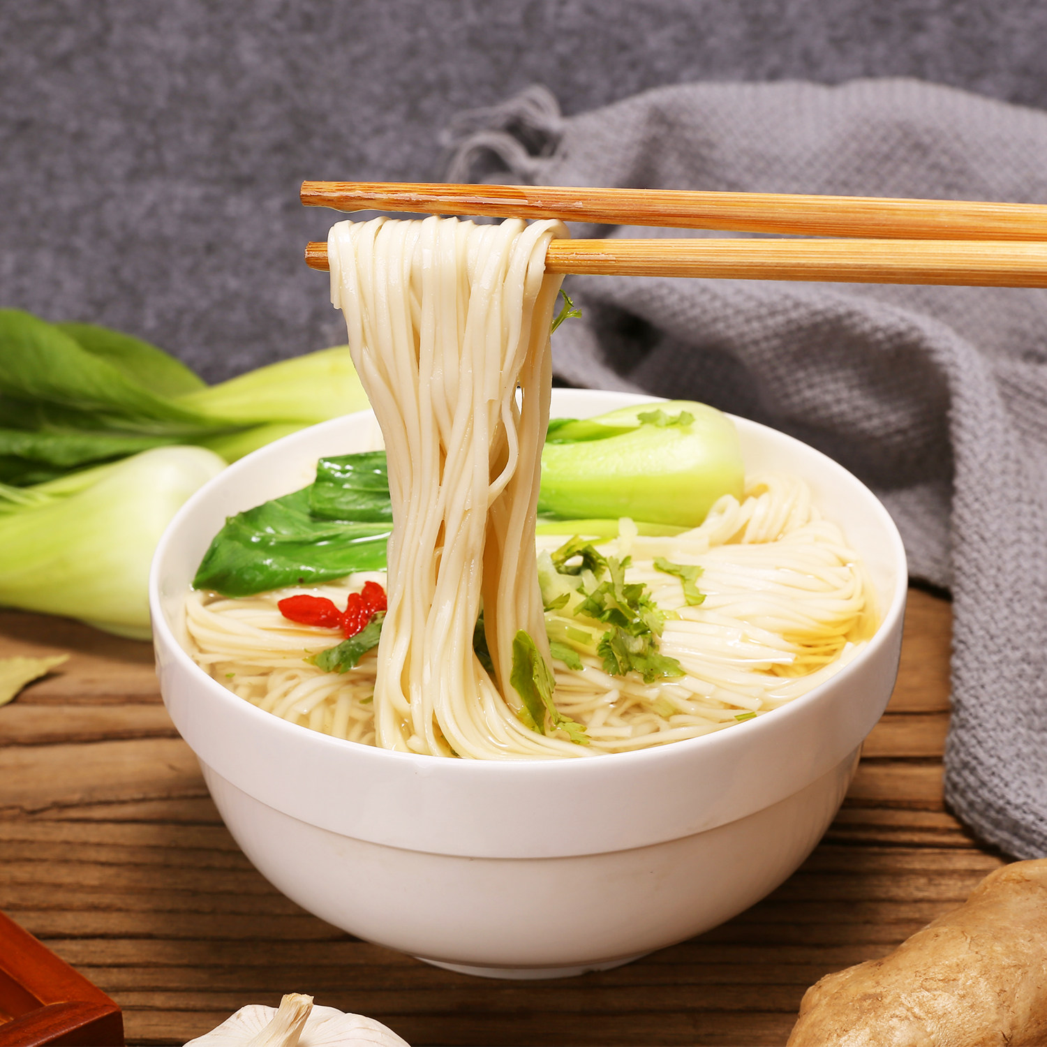 仙力面业 原味龙须细挂面2mm4斤面条汤面拌面速食整箱500g*4包