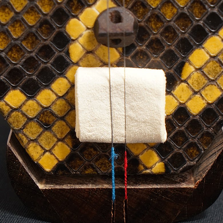 国悦麂皮二胡音垫 滤音垫 消音垫 音虑垫