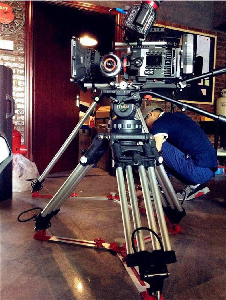 三脚架捷拍150碗套装电影级别摄像机高腿中腿地锅摄像机配件