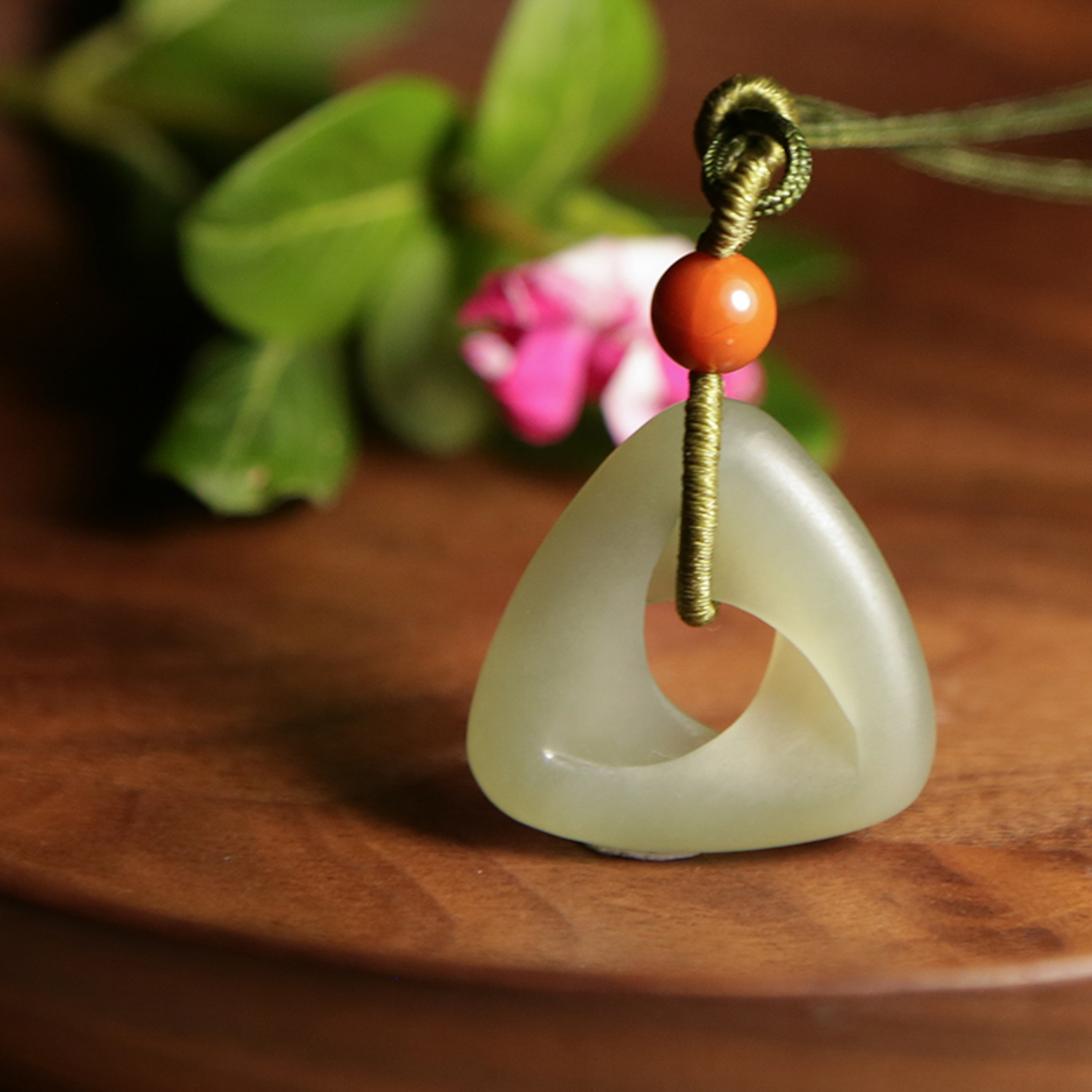 正品和田玉新疆和田碧玉男女情侣款 前世今生轮回吊坠