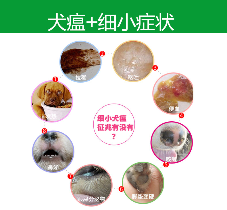 试纸犬瘟唯卓宠物宠物狗狗狗细小病毒热测检测试纸