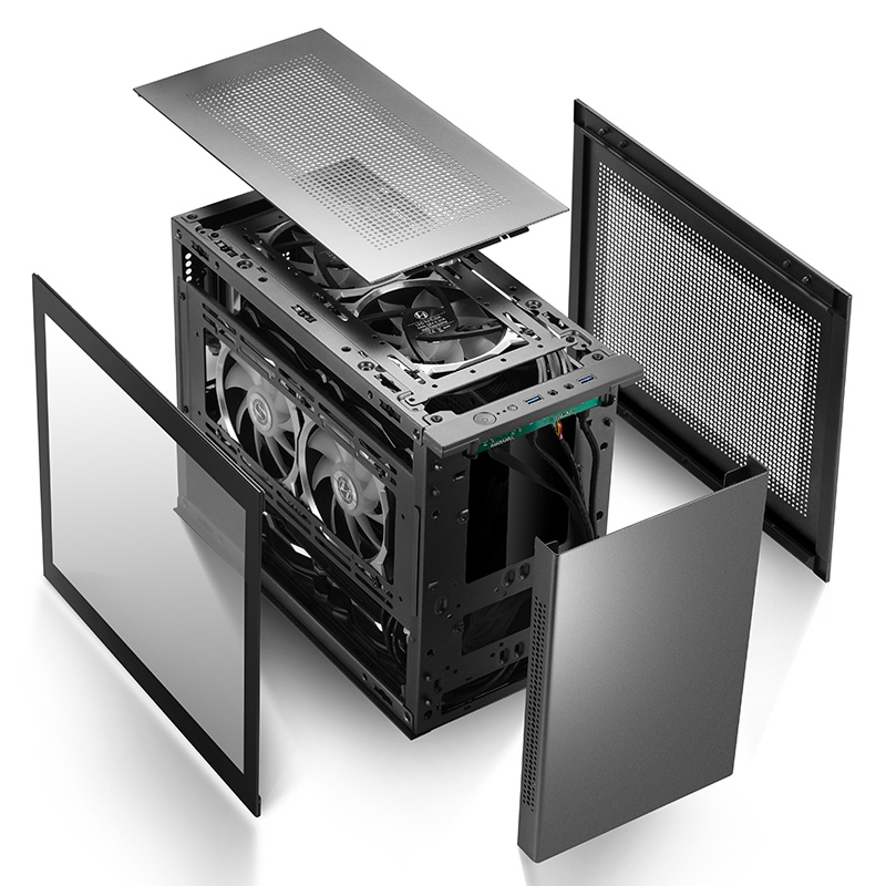 机箱先马趣造itx迷你水冷办公游戏matx电脑机箱