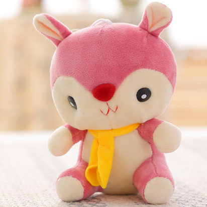 婚庆娃娃毛绒玩具可爱小松鼠公仔玩偶布艺抛洒礼品儿童礼物抓机