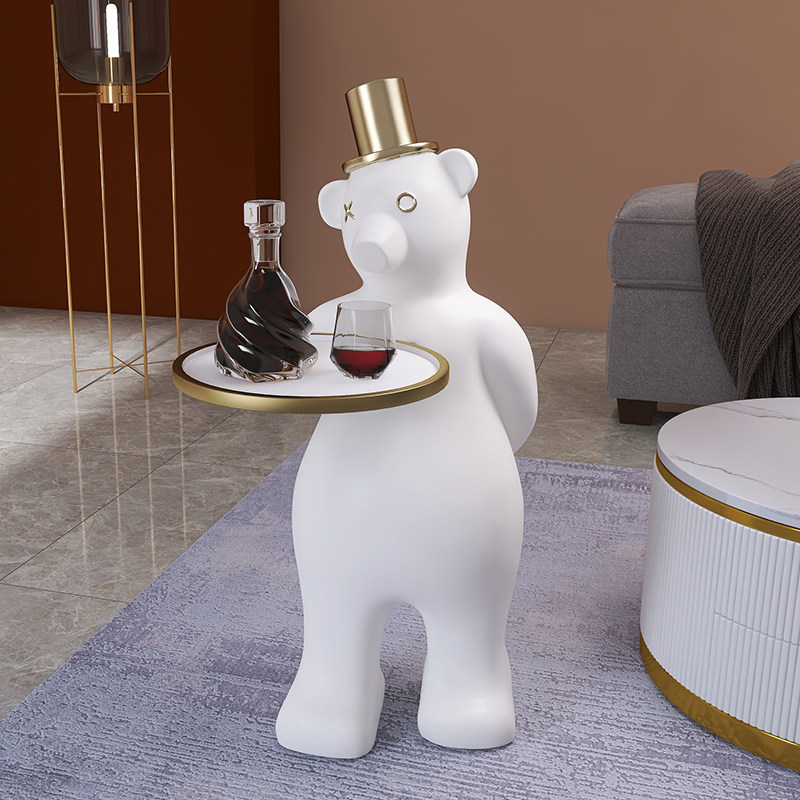 北欧乔迁家居装饰家居沙发客厅礼物创意熊乔迁动物摆件