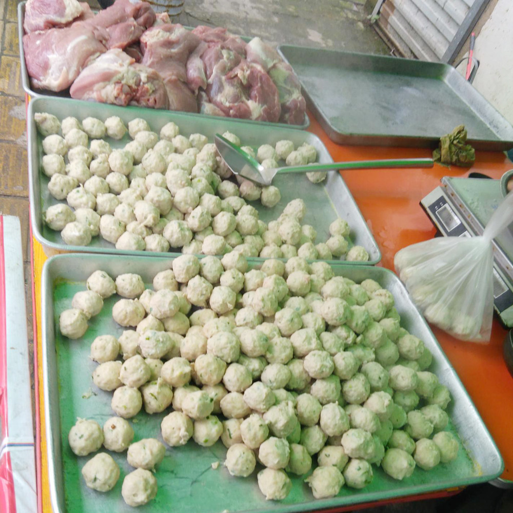 肉圆现做手工手工制制作淮安特产钦工水汆圆子猪肉类