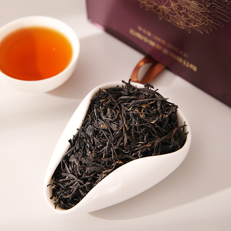红茶礼盒茶叶紫鹃中茶海堤滇红盒装200g滇红