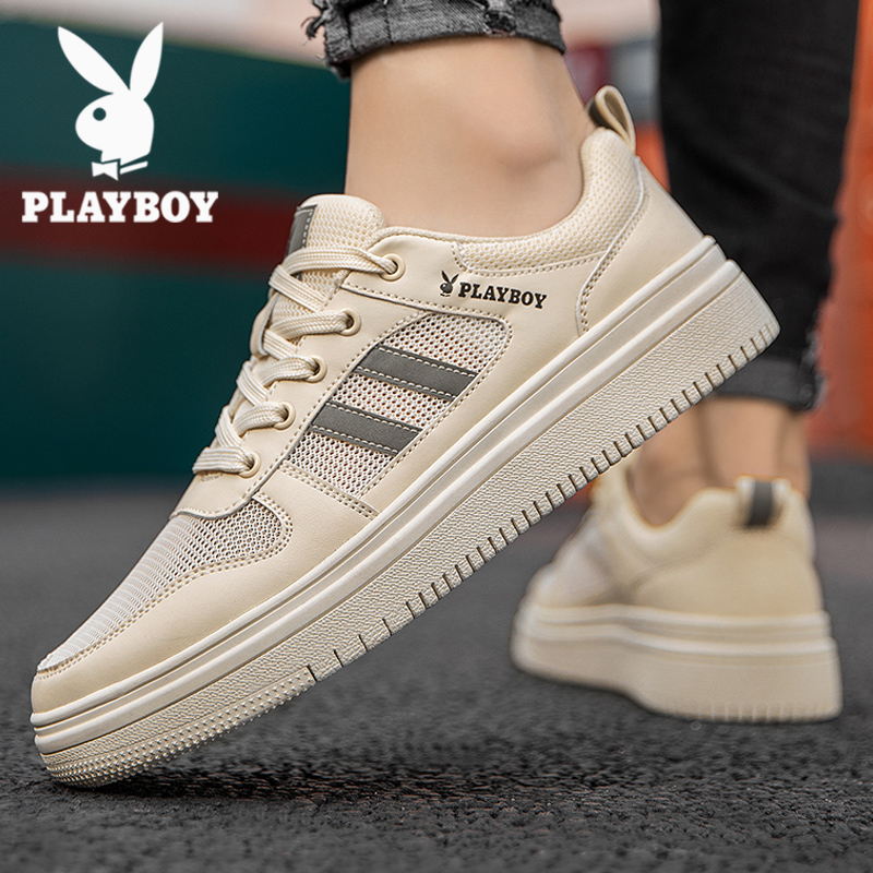 花花公子男鞋2022新款男士休闲鞋夏季透气网面潮流运动板鞋男潮鞋