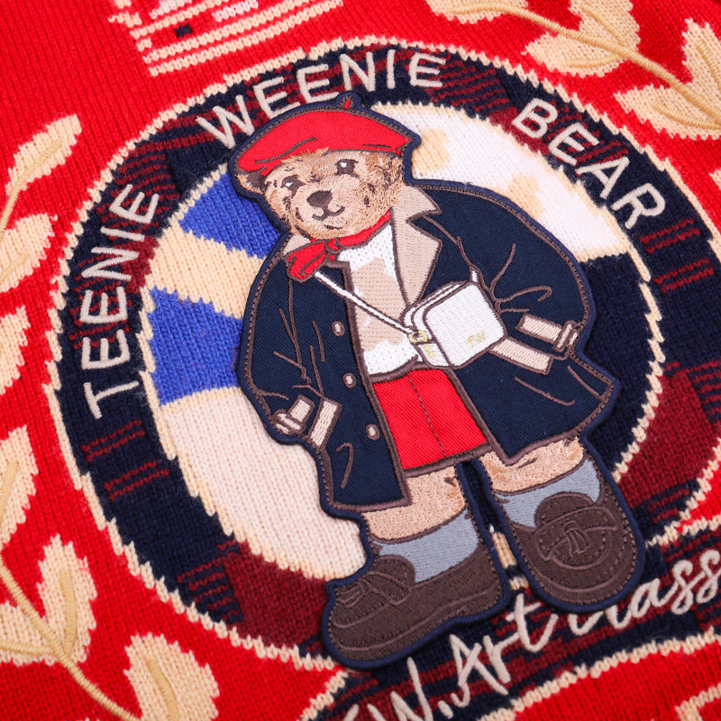 teenieweenie银泰专柜2020秋冬新款针织套头毛衣毛衣