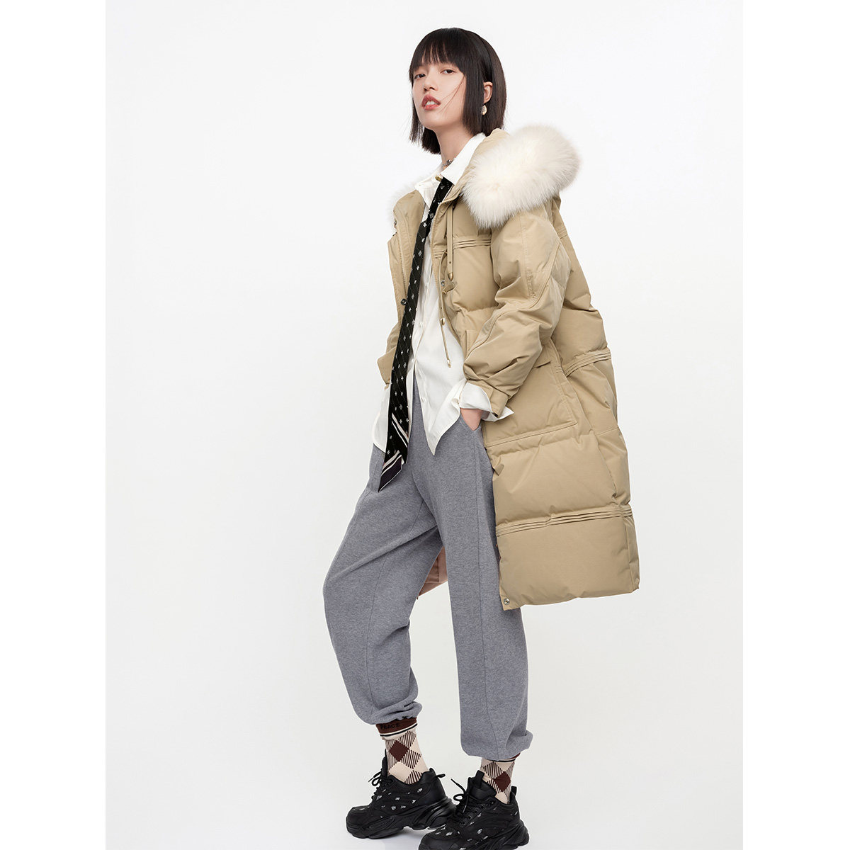 peacebird太平鸟女装斯文气质羽绒服a1acb4796羽绒服