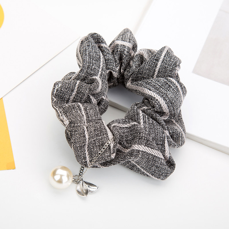 放心好店卡燕简约棉麻扎头发马尾盘发发圈