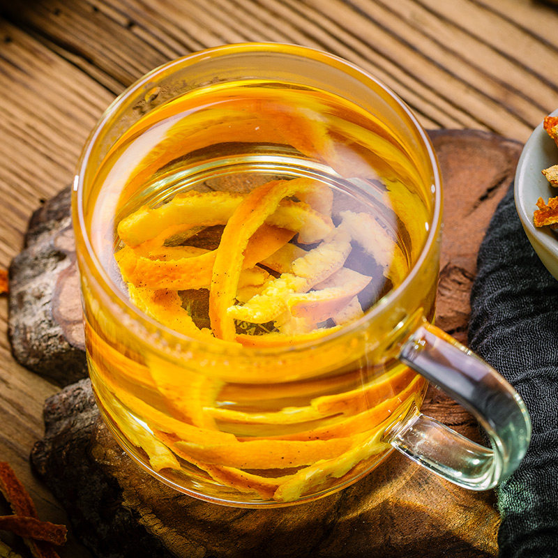 罐装陈皮茶泡水正宗特产九制老陈皮干橘皮泡茶橘子皮橙皮