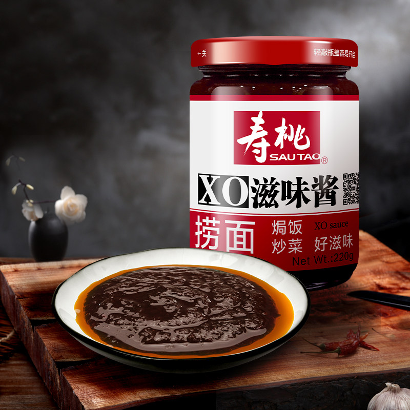 寿桃牌xo酱瓶装港式车仔面用xo滋味酱拌