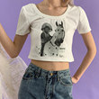 Mof Gift Shop Summer New U-type Short T-shirt Three Colors Mof Gift Shop Summer New U-type Short T-shirt Three Colors