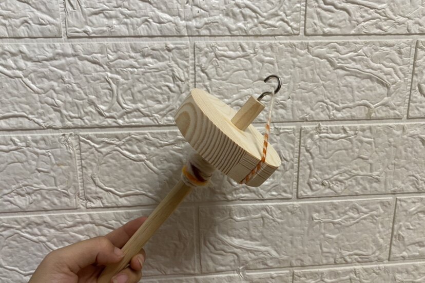 狗毛纺线锤纺锤狗毛diy毛发编织猫毛围脖羊毛捻线器纺线器工具 | 伊范