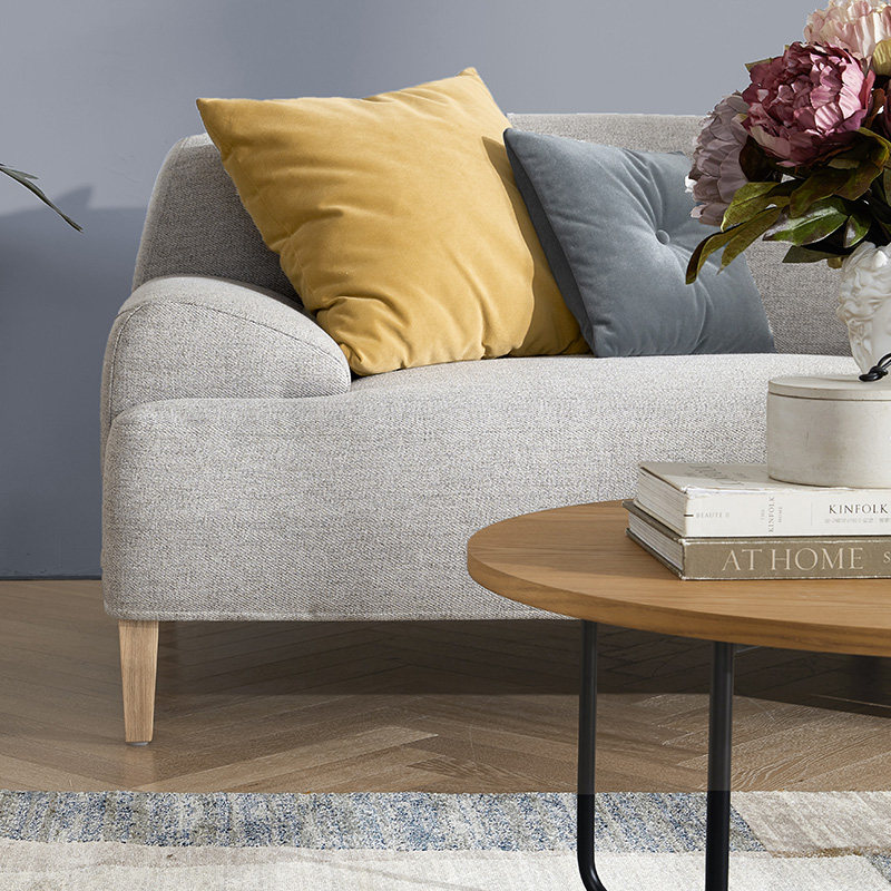 限量顾家家居简约现代沙发小户户型高脚布艺沙发1610布艺沙发