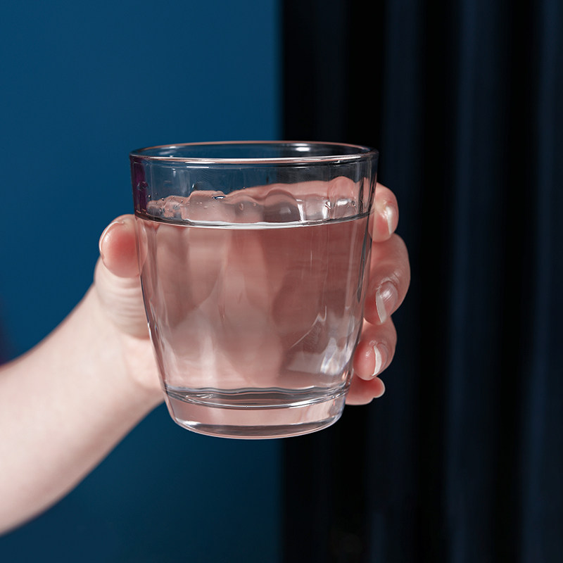 彩色玻璃杯套装家用喝水泡茶杯子带杯架网红创意玻璃杯