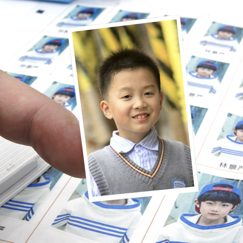 幼儿园大头贴防水照片打印儿童证件照背贴纸1寸贴纸