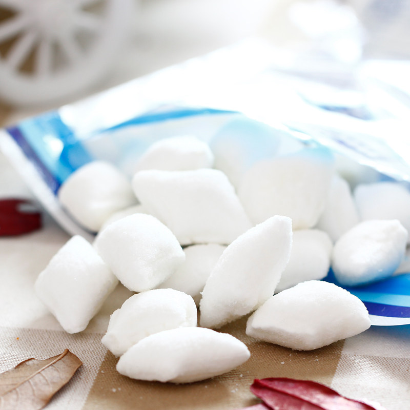 韩国进口糖果国际菱形薄荷糖130g 白色清凉润喉糖果