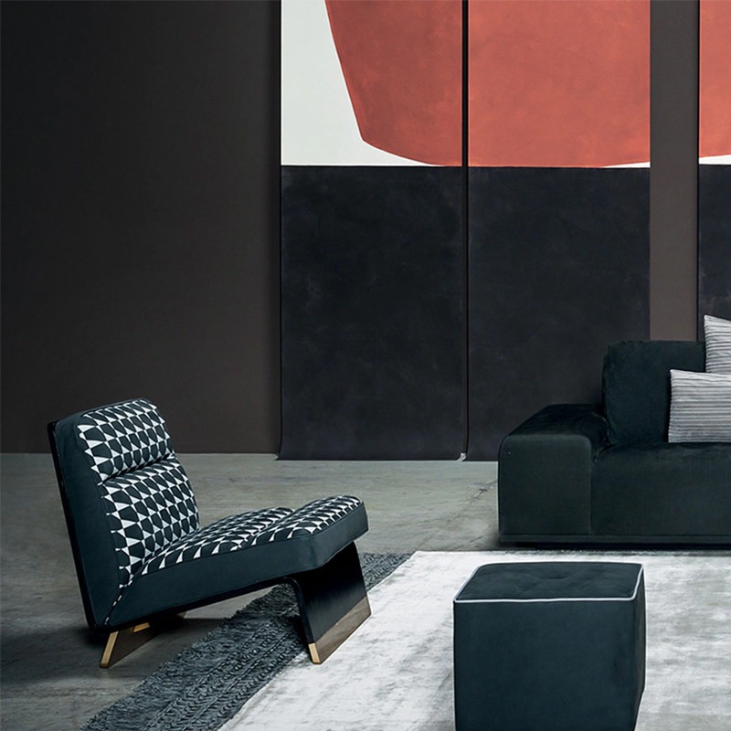 沙发degasu设计师单人休闲意式轻奢客厅阳台扶手沙发椅