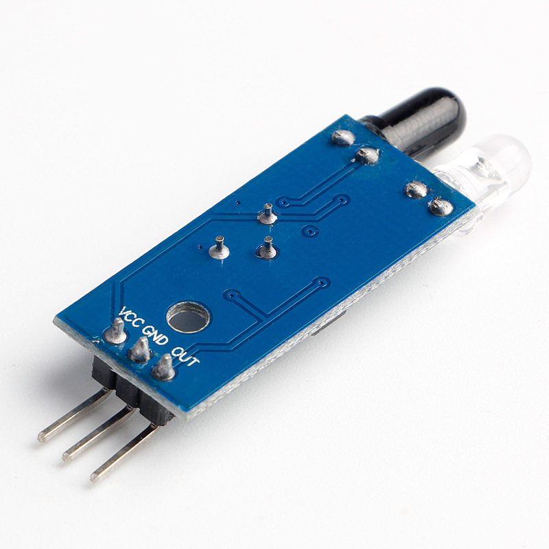 避障红外外壁模块小车传感器黑白识别距离可调传感器