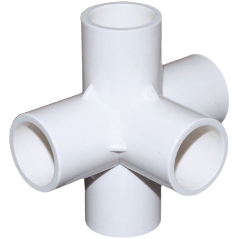 pvc立体三通四通五通六通diy塑料架子水管upvc管