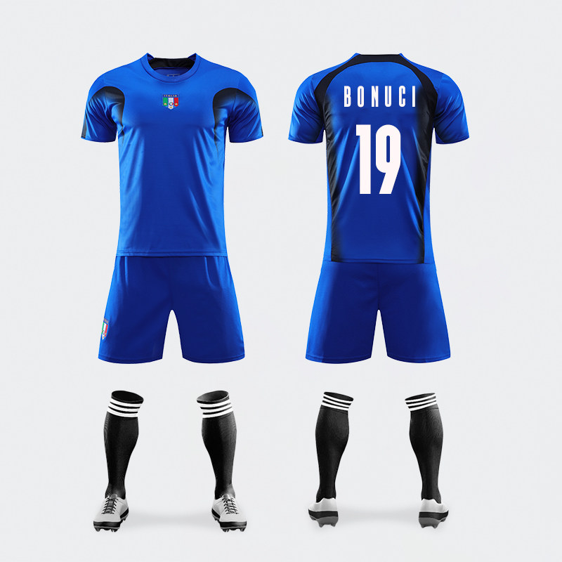 意大利国家队复古足球服男儿童学生比赛训练队服足球服