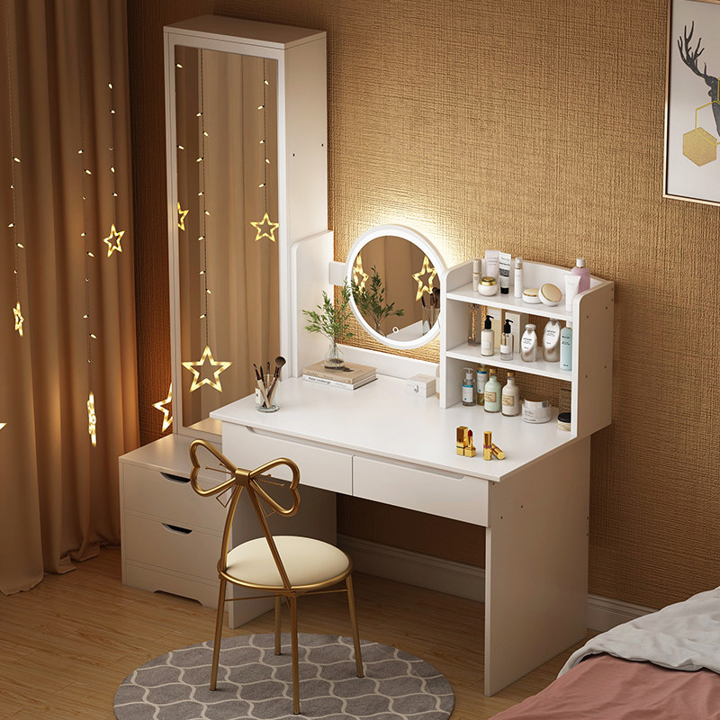 梳妆台卧室现代简约全身北欧轻奢网红ins风化化妆梳妆台