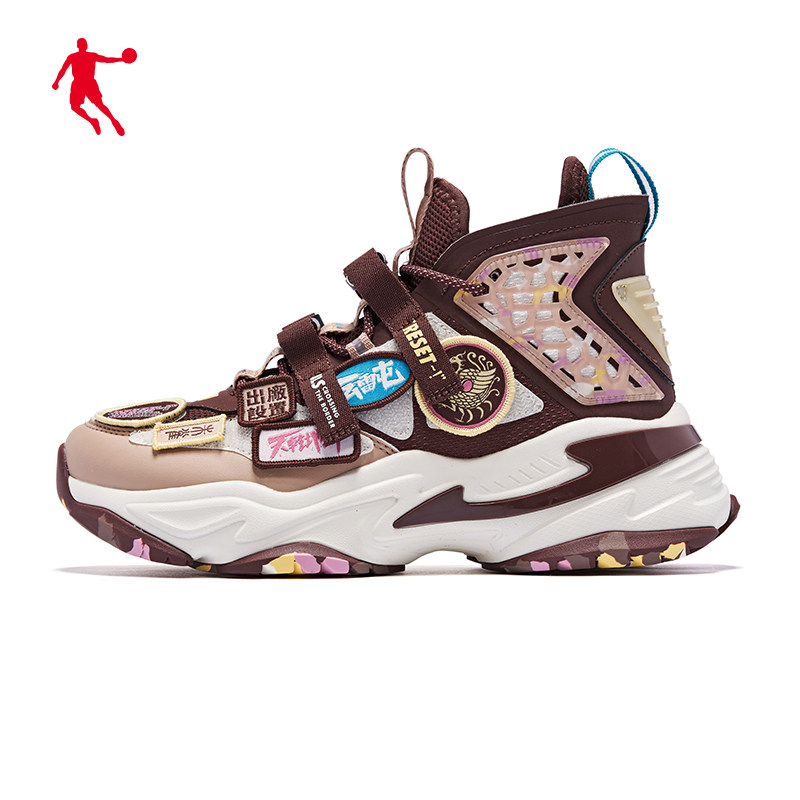 乔丹朱雀女鞋老爹鞋女2021春季新款复古古国运动休闲鞋