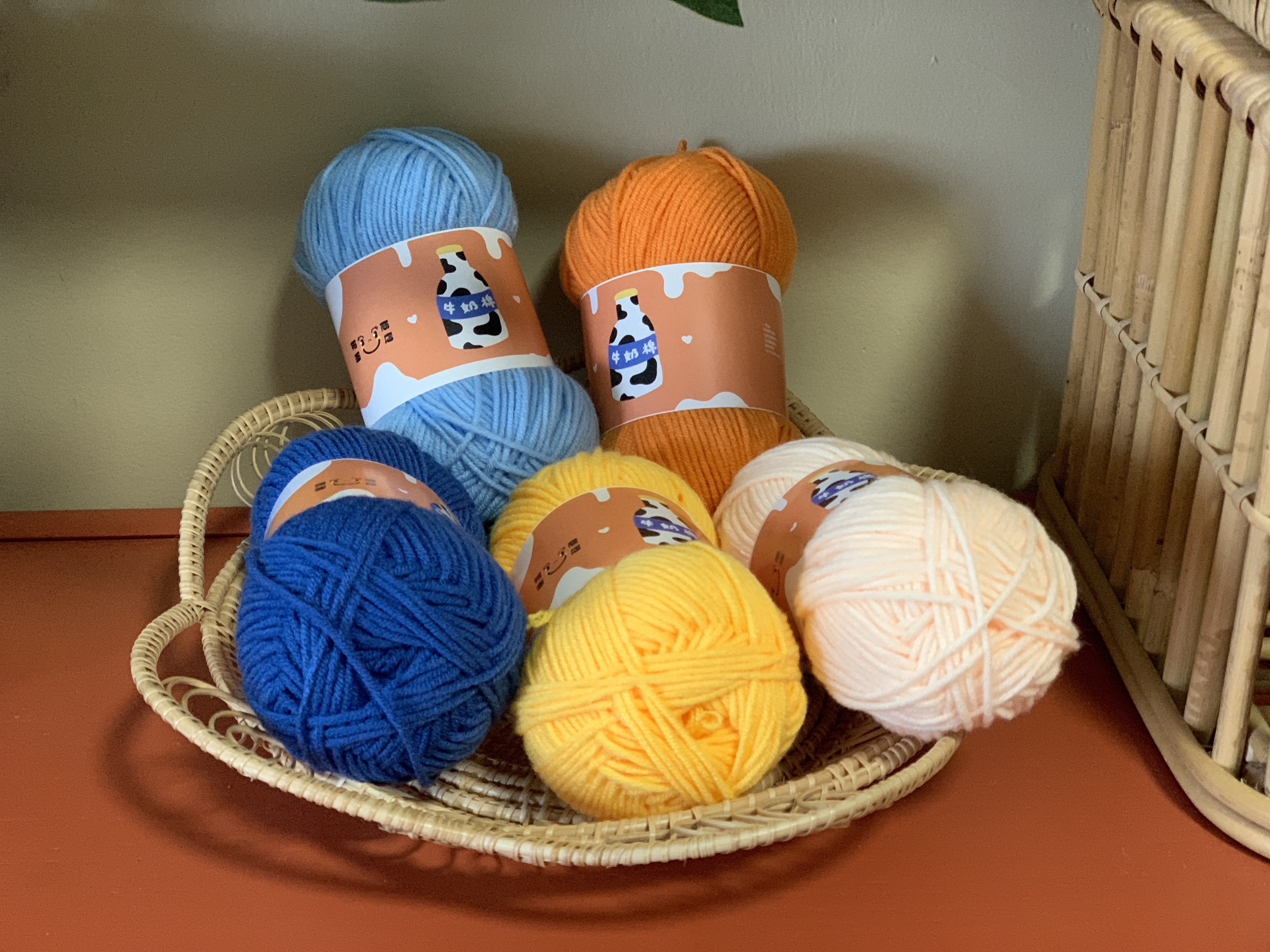 有画商店4股牛奶手工diy毛线团线团宝宝编织毛线