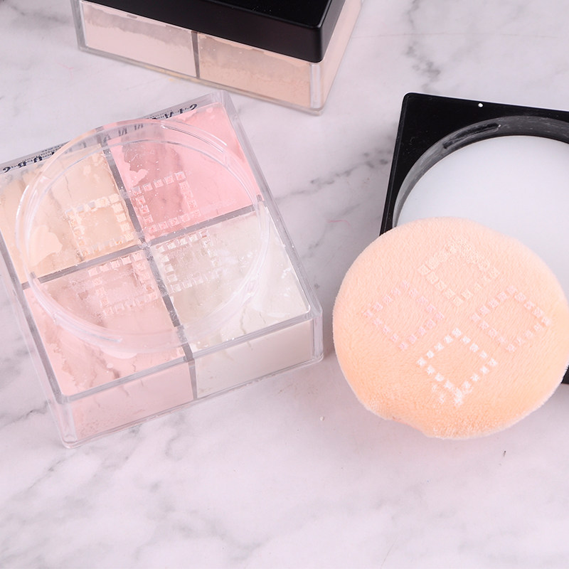 泰国sivanna思薇娜四宫格散粉哑珠光闪粉持久控油不脱妆定妆粉