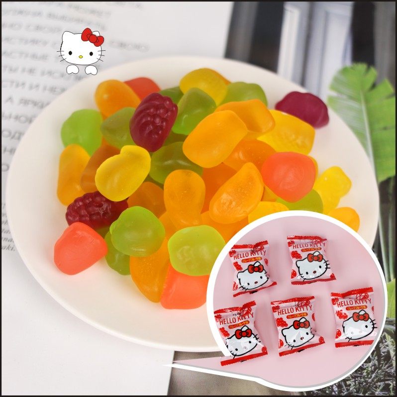正品美乐凯蒂猫hellokitty果汁软糖多口口味散装传统糖果