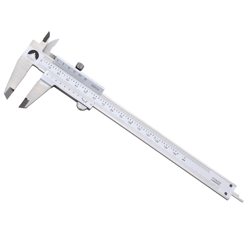 香港富士山fujisan不锈钢整体闭式英制刻度游标卡尺0150游标卡尺