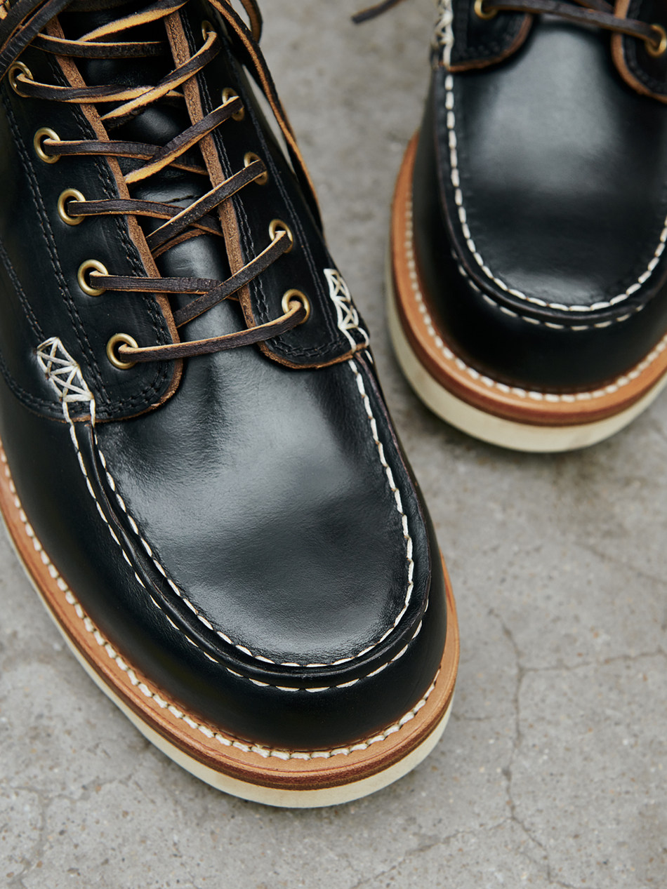 玩儿moctoe莫卡卡辛美国horweencxl头层牛皮高帮鞋