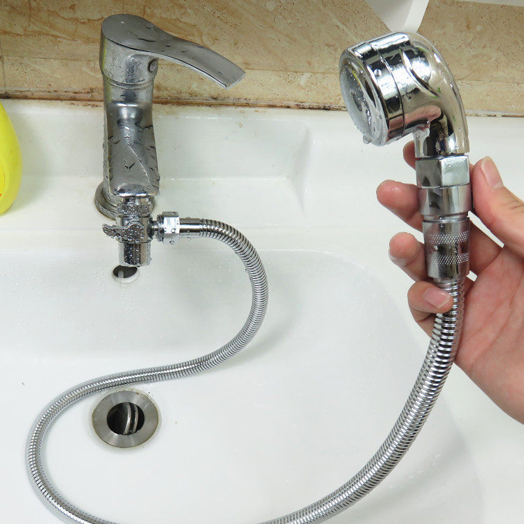 花洒洗澡卫生卫生间间接水龙头手持喷头套装莲蓬花洒