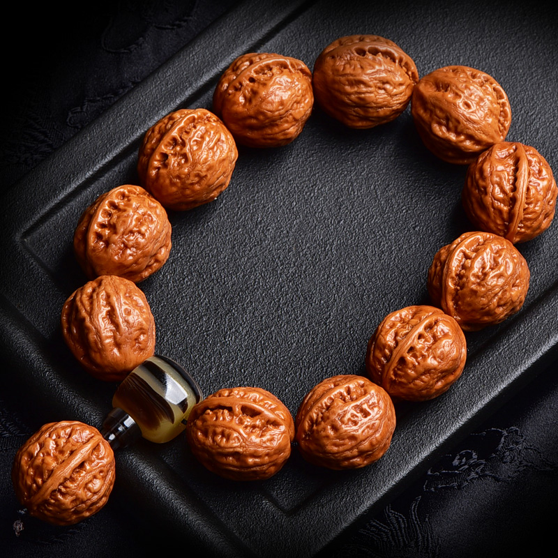 野生门头沟文玩粗筋小山山核桃手串手持手链男女手链