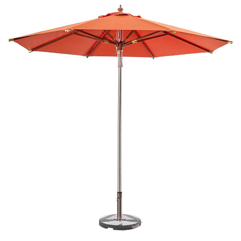 精欧户外 室外庭院露台折叠中柱伞遮阳伞 大型海滩沙滩摆摊广告伞