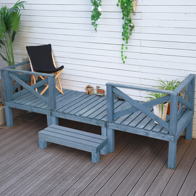 室外防腐木地板露台阳台户外庭院实木休闲平台实木地板