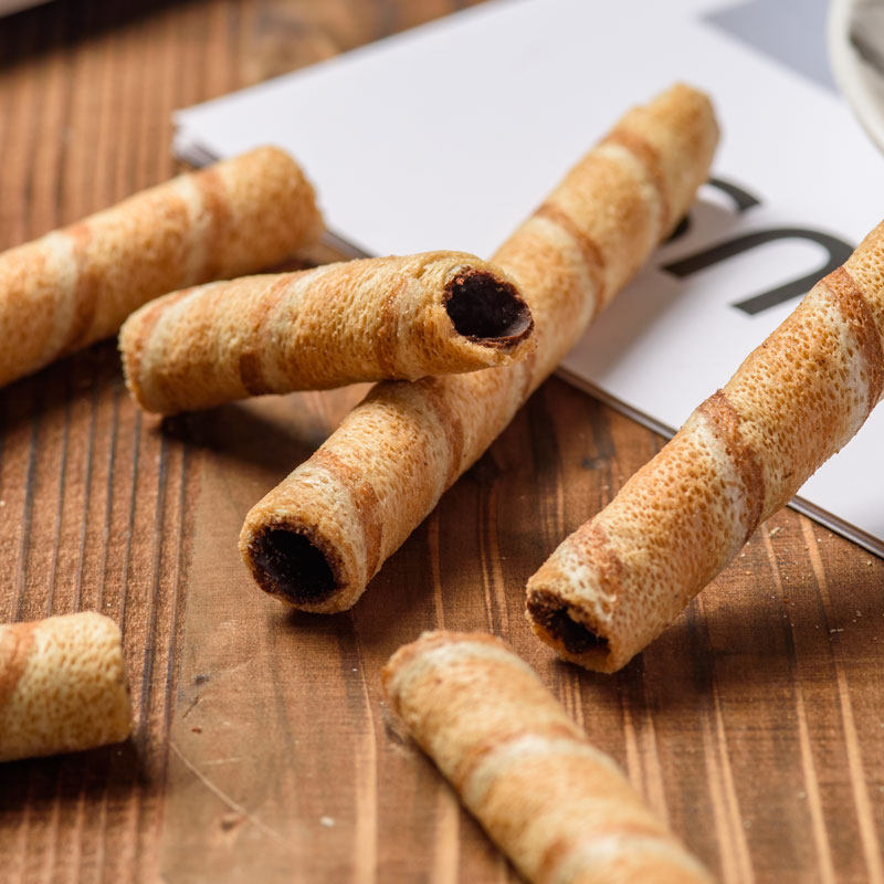 夹心卜珂零点巧克力蛋卷85g3罐饼干网红办公室蛋卷