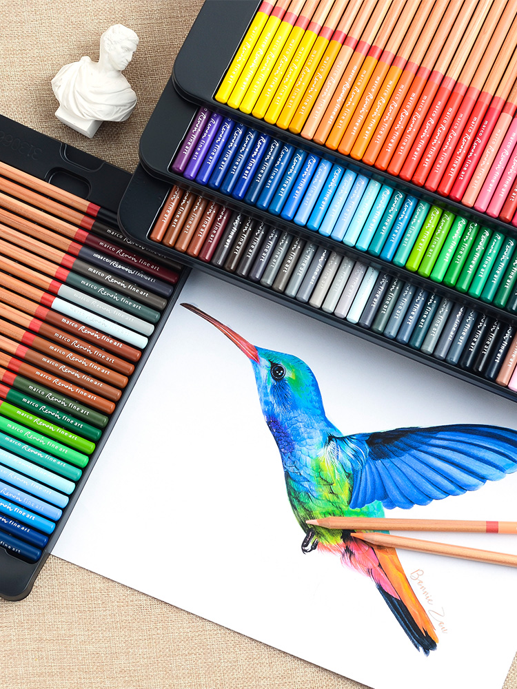 油性彩铅马可72色成人儿童套装绘画铅笔