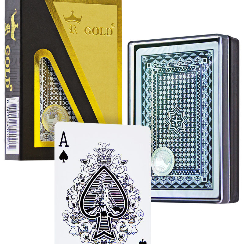 塑料皇冠金皇冠gold克牌斗地主扑克牌成人进口韩国扑克