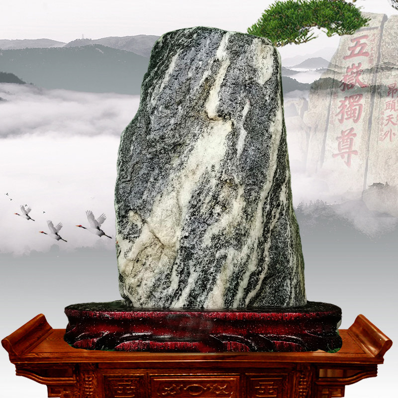 泰山石敢当原石过门自然景观山水山石补角宅镇家居风水摆件