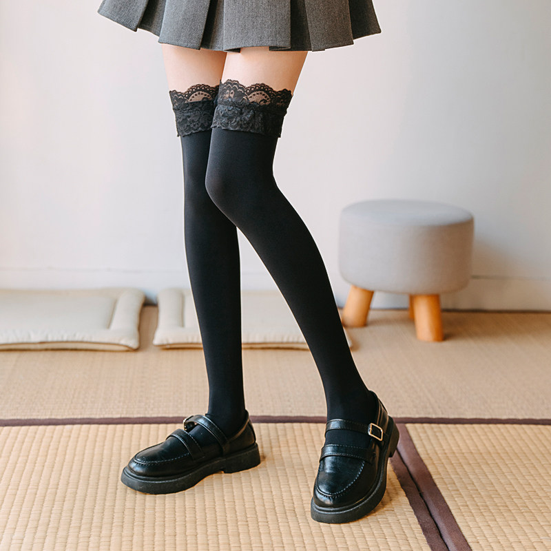 过膝袜女夏季薄款洛丽塔丝袜日系jk短袜