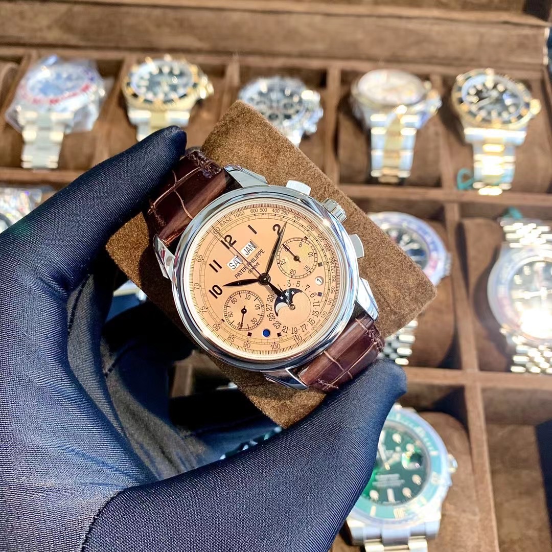 众奢Z PP百达翡丽超级复杂功能计时铂金手动机械男表 5270P-001