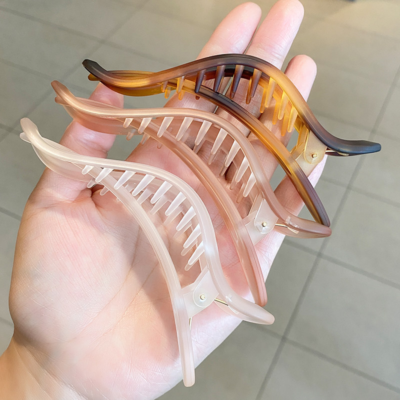 鸭嘴发夹大号后脑勺夏季法式盘发头饰夹子鲨鱼发饰