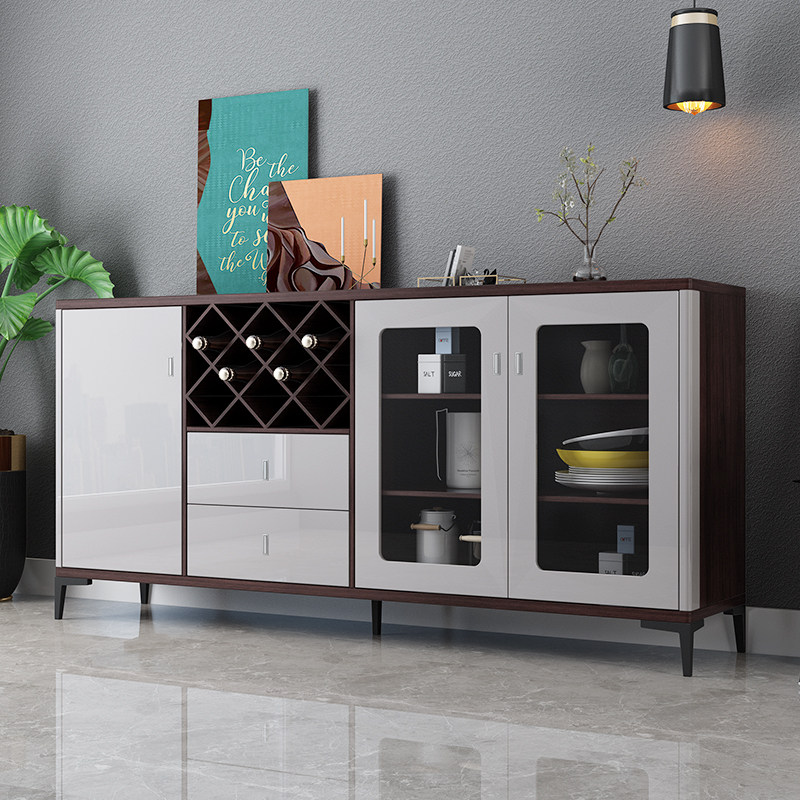 现代简约餐边柜家用小户户型碗柜储物柜客厅隔断柜子餐边柜