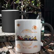 Rick And Motti Personality Cartoon Coffee Cup Student Water Cup With Lid Tea Cup Ceramic Discoloration Mark Cup Custom