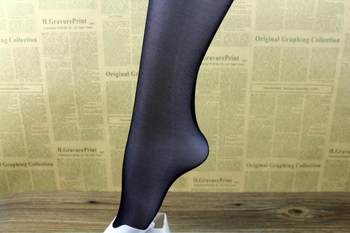 ຜ້າໄຫມ Tina 189 ພາກຮຽນ spring and autumn ultra-thin tuberose 10D core-spun silk crotch stockings women's summer black stockings free shipping