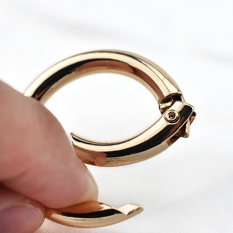 背包圆圈扣环可拆卸金属纽扣开口圆环扣五金配件包包环扣圆形扣子