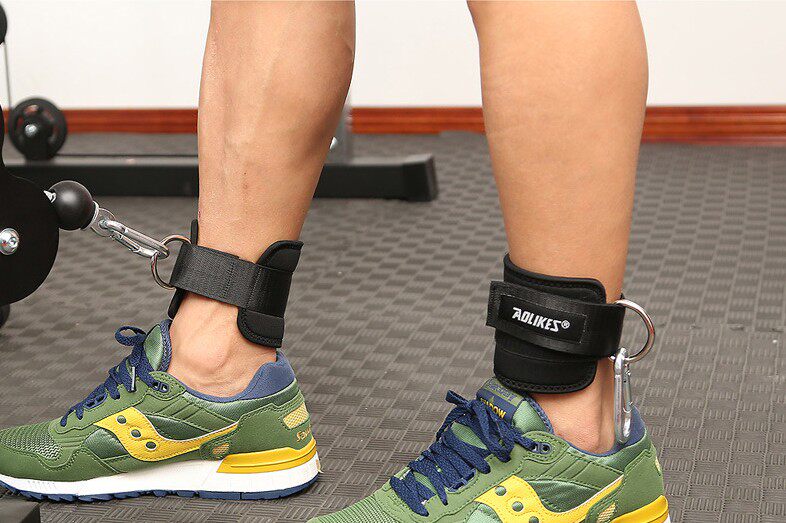 包邮负重助力带脚环脚扣跆拳道脚踝绑带腿部力量运动护具