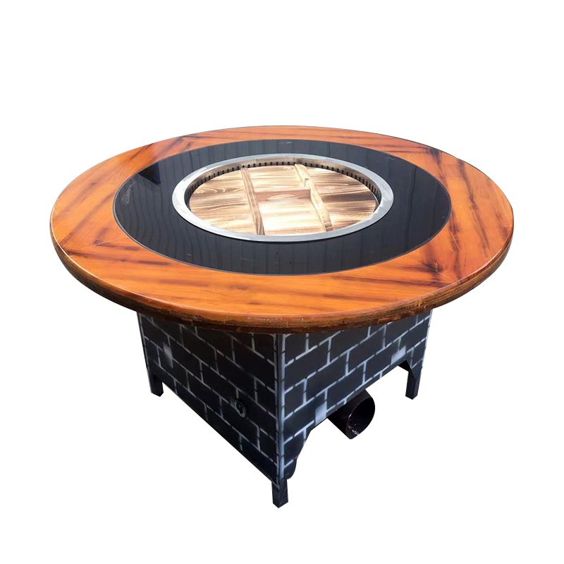 柴火灶台火鸡商用东北铁锅桌子大锅锅台灶地锅火锅桌